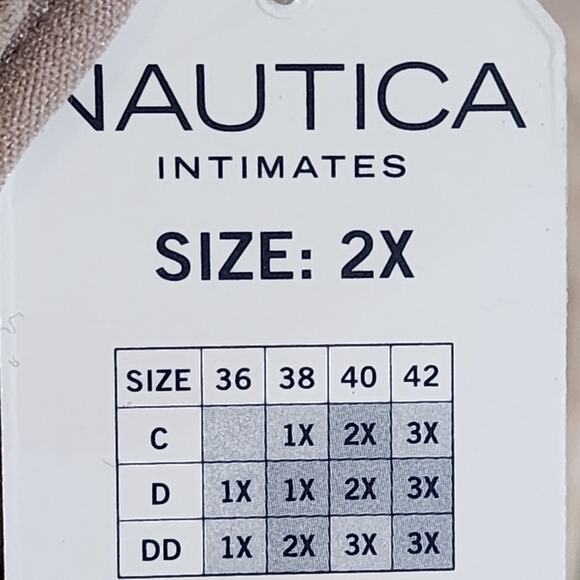 Nautica 3pk active athletic workout lounge bras‎ bralettes plus size large new - Picture 8 of 8